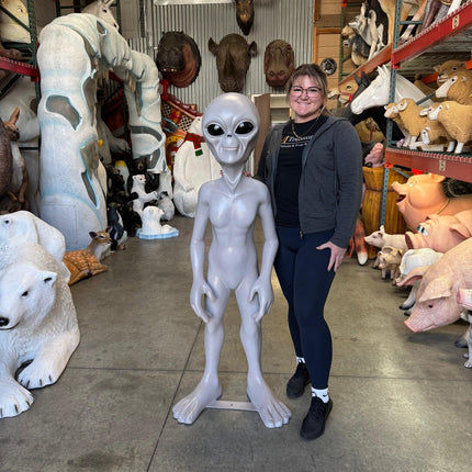 Alien Life Size Statue Out-of-This-World Extra Terrestrial