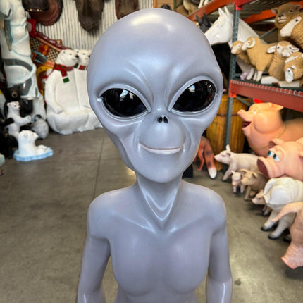 Alien Life Size Statue Out-of-This-World Extra Terrestrial