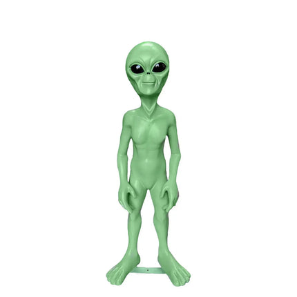 Green Alien Life Size Statue Out-of-This-World Extra Terrestrial