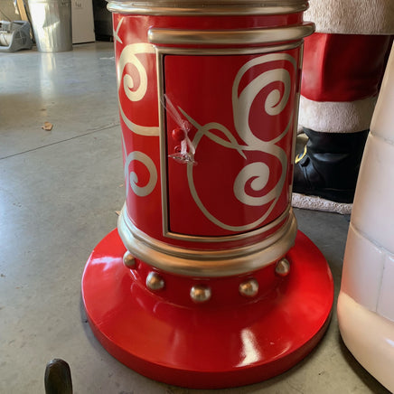 Santa's Rounded Mailbox Life Size Statue - LM Treasures 
