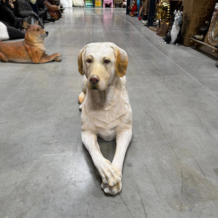 Tan Laying Labrador Life Size Statue LM Treasures - H