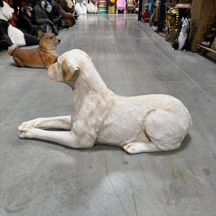 Tan Laying Labrador Life Size Statue LM Treasures - H
