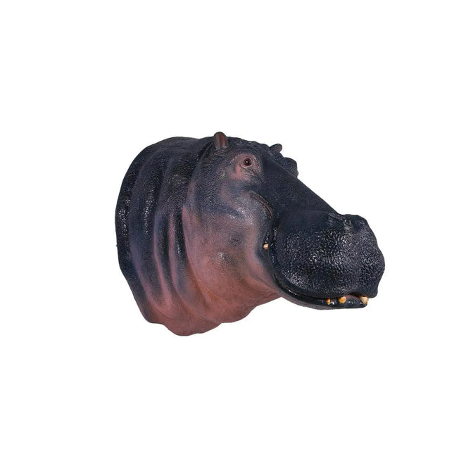 Large Hippo Head Life Size Statue LM Treasures - H