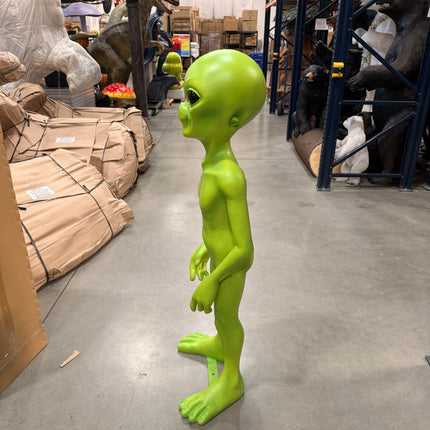 Green Alien Life Size Statue Out-of-This-World Extra Terrestrial LM Treasures - DT