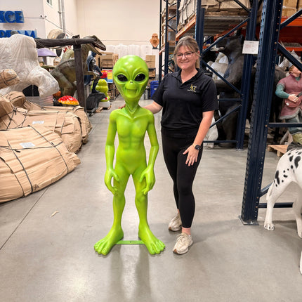 Green Alien Life Size Statue Out-of-This-World Extra Terrestrial LM Treasures - DT