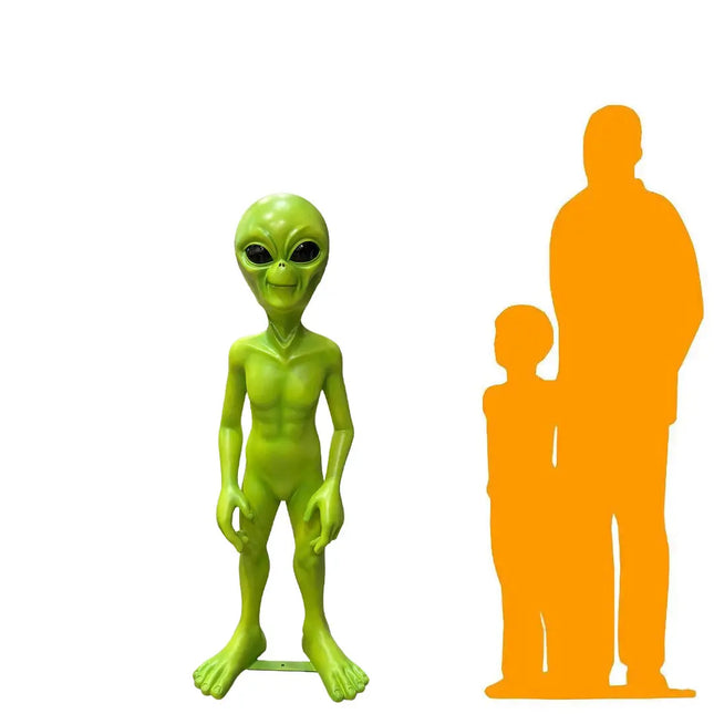 Green Alien Life Size Statue Out-of-This-World Extra Terrestrial LM Treasures - DT