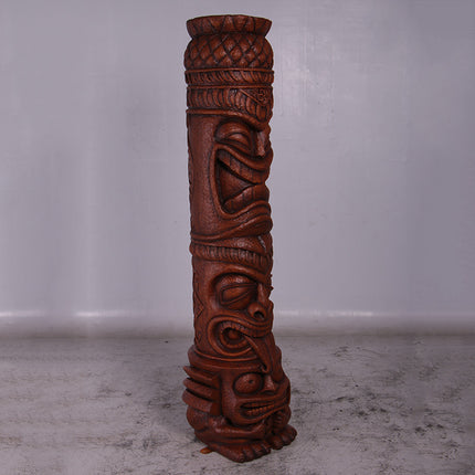 Large Grand Island Tiki Totem Life Size Statue