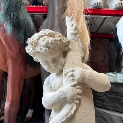 Cupid With Fish Life Size Statue