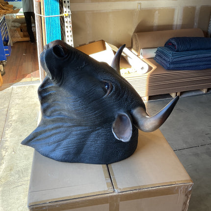 Spanish Fighting Bull Head Life Size Statue