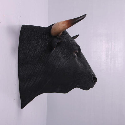 Spanish Fighting Bull Head Life Size Statue - LM Treasures 