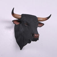 Spanish Fighting Bull Head Life Size Statue - LM Treasures 