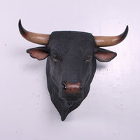 Spanish Fighting Bull Head Life Size Statue - LM Treasures 