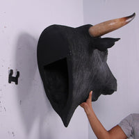 Spanish Fighting Bull Head Life Size Statue - LM Treasures 