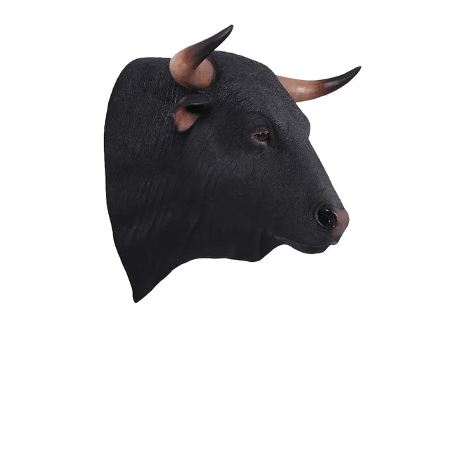Spanish Fighting Bull Head Life Size Statue LM Treasures - H