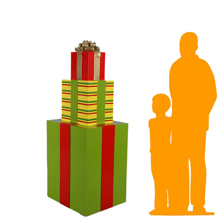 Stacked Gifts Over Sized Statue - LM Treasures 
