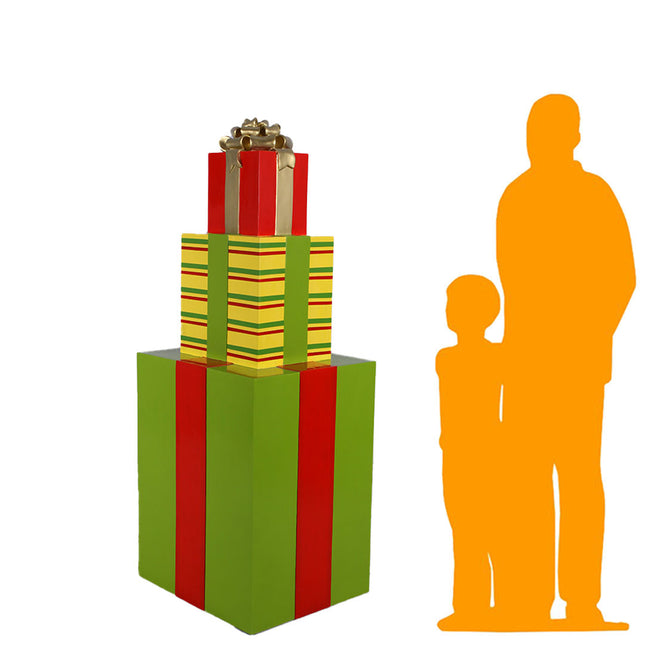 Stacked Gifts Over Sized Statue - LM Treasures 