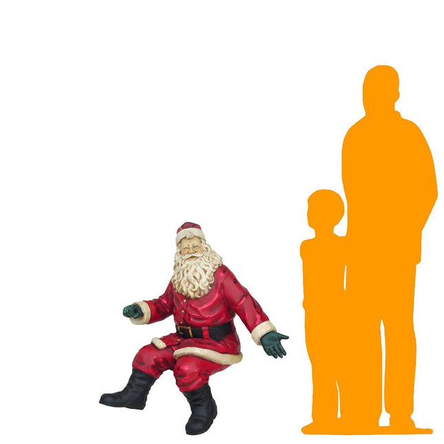Sitting Santa Claus Small Christmas Statue