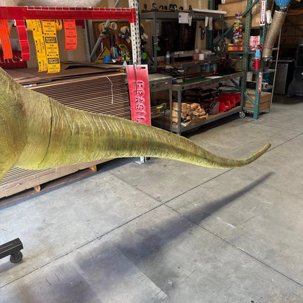 Green T-Rex Raptor Dinosaur On Base Life Size Statue LM Treasures - A
