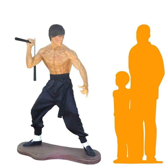Kung-Fu Fighter Life Size Statue LM Treasures - A