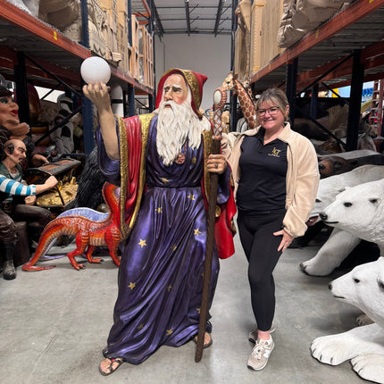 Merlin The Wizard Life Size Statue LM Treasures - A