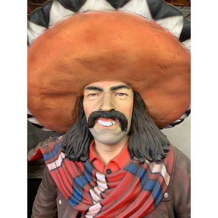 Cowboy With Sombrero Life Size Statue - LM Treasures 