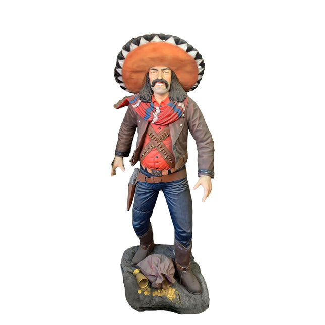 Cowboy With Sombrero Life Size Statue - LM Treasures 