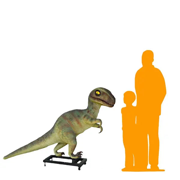 Baby T-Rex Dinosaur On Base Life Size Statue LM Treasures - A
