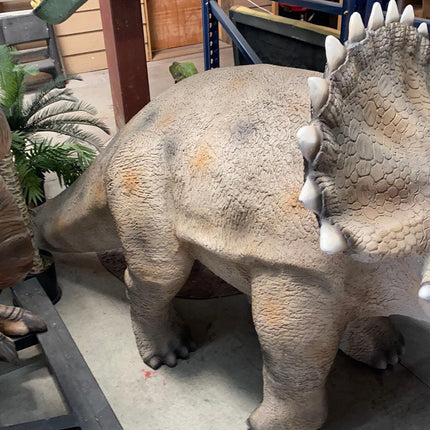 Large Walking Triceratops Dinosaur Statue - LM Treasures 