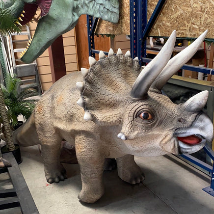Large Walking Triceratops Dinosaur Statue - LM Treasures 