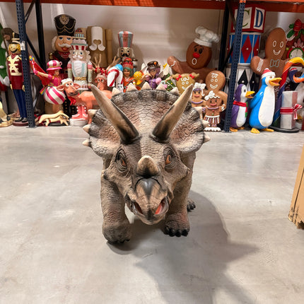 Large Walking Triceratops Dinosaur Statue LM Treasures - A