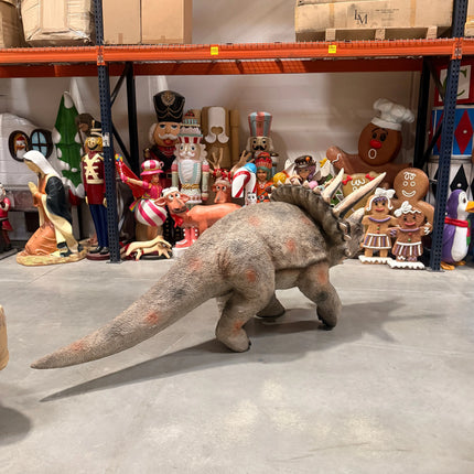 Large Walking Triceratops Dinosaur Statue LM Treasures - A