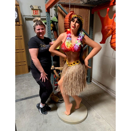 Hawaiian Hula Girl Life Size Statue - LM Treasures 