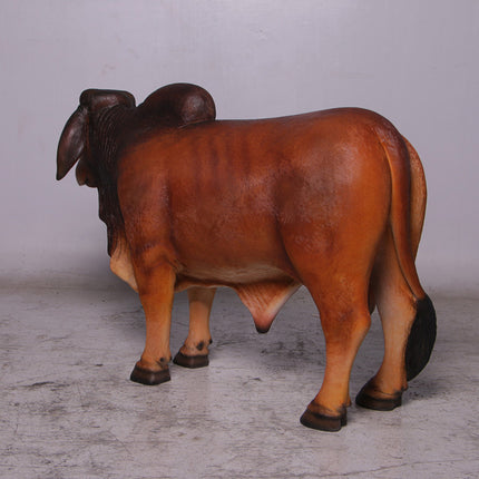Brown Young Brahman Bull Statue
