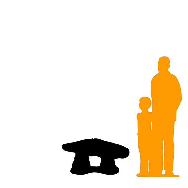 Red Double Mushroom Stool Over Sized Statue LM Treasures - H