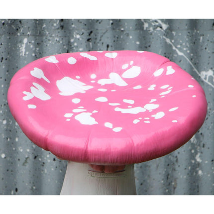 Pink Single Mushroom Stool Over Sized Statue - LM Treasures 