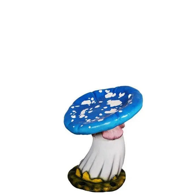 Blue Single Mushroom Stool Over Sized Statue LM Treasures - H