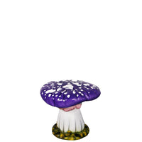 Purple Single Split Mushroom Stool Over Sized Statue - LM Treasures 