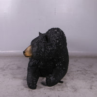 Black Bear Bench Statue