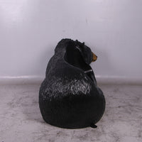 Black Bear Bench Statue
