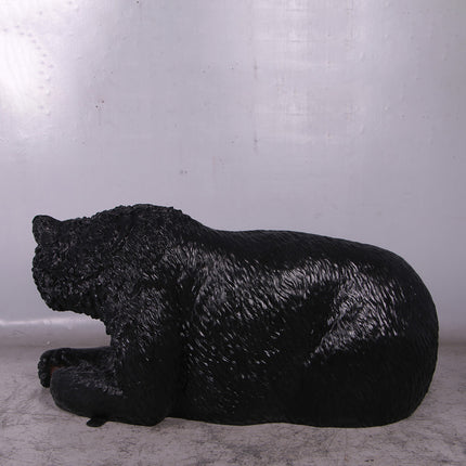 Black Bear Bench Statue