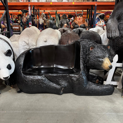 Black Bear Bench Statue LM Treasures - H