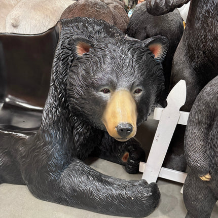 Black Bear Bench Statue LM Treasures - H