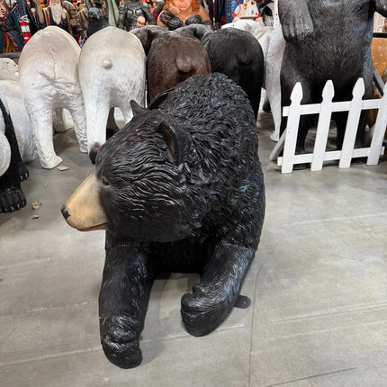Black Bear Bench Statue LM Treasures - H