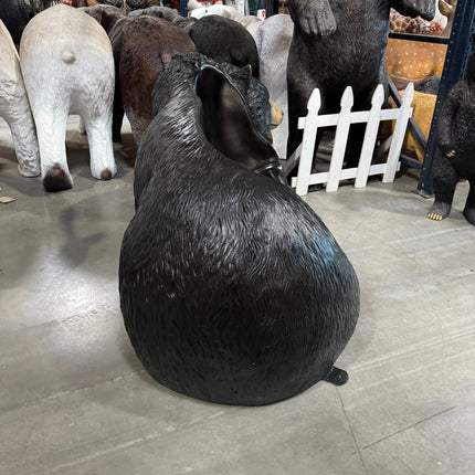 Black Bear Bench Statue LM Treasures - H
