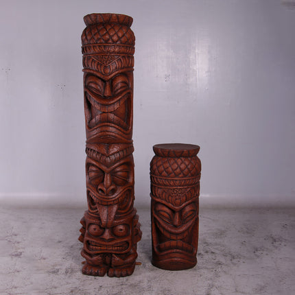 Large Grand Island Tiki Totem Life Size Statue