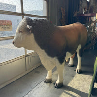 Hereford Bull Life Size Statue - LM Treasures 