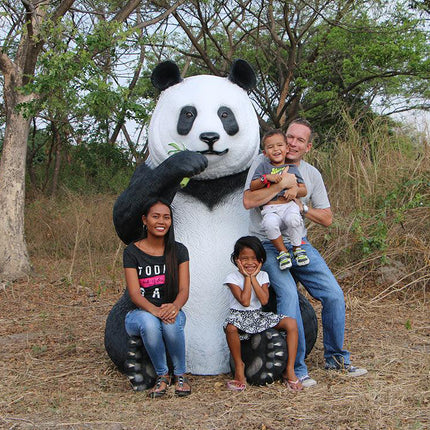 Jumbo Panda Bear Life Size Statue