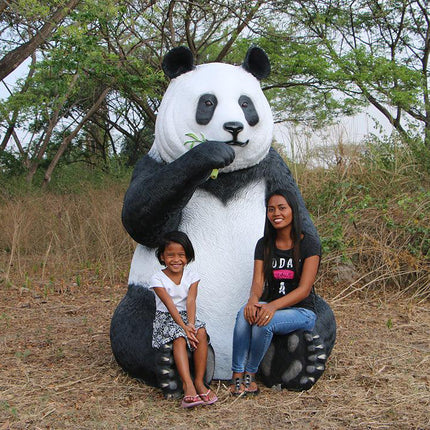 Jumbo Panda Bear Life Size Statue