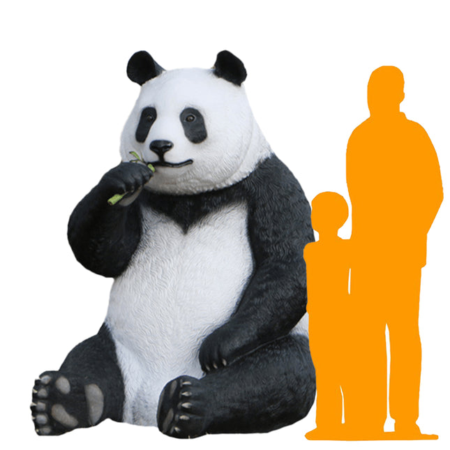 Jumbo Panda Bear Life Size Statue