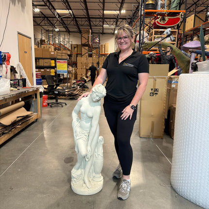 Bather Venus Roman Stone Finish Statue